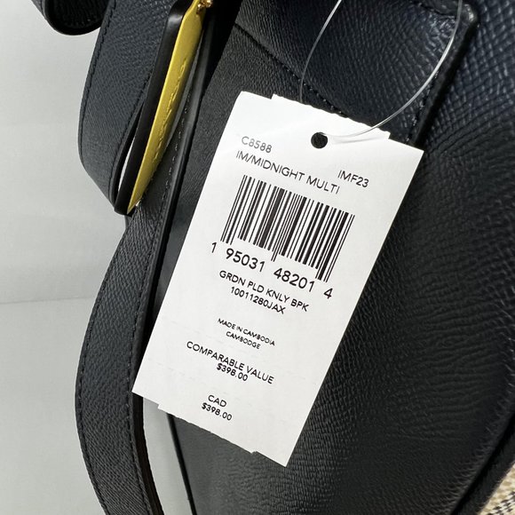Kenley Backpack With Garden Plaid Print coach c8588 main image 7
